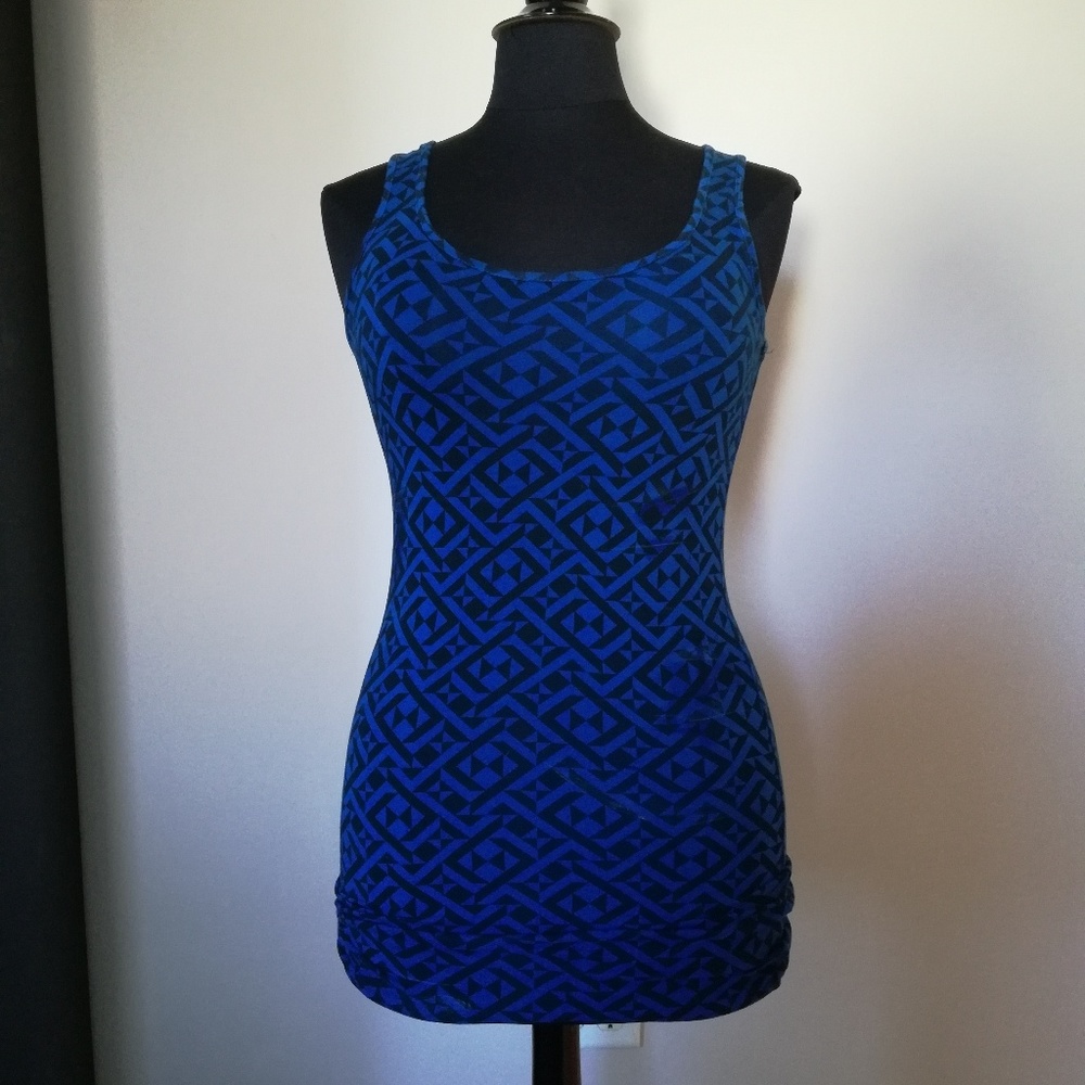 Mini dress black and blue